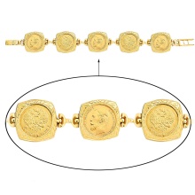 Tsar Gold 5-ruble Coin Bracelet. 900 (21.6K) Gold, 585 (14K) Gold