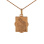 Icon Pendant 'Saint John Baptist of the Lord'. Certified 585 (14kt) Rose Gold