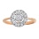 'Say YES to Bridal' Diamond Engagement Ring in 14kt Rose and White Gold. View 2