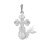Orthodox Cross 'A Light of God'. Hypoallergenic 925 Silver with Rhodium Plating