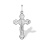 'Divine Grace' Russian Cross in Silver. Hypoallergenic 925 Silver with Rhodium Plating