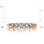 Graduated Diamond Ring. Hypoallergenic Cadmium-free 585 (14K) Rose Gold. View 2