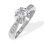 'Undimmed Radiance' 0.6ct Diamond Engagement Ring. 585 (14kt) White Gold