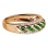 Venetian Style Emerald and Diamond Ring - Angle 3