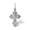 'The Life-Giving Cross' Women's Silver Pendant. Hypoallergenic 925 Silver with Rhodium Plating