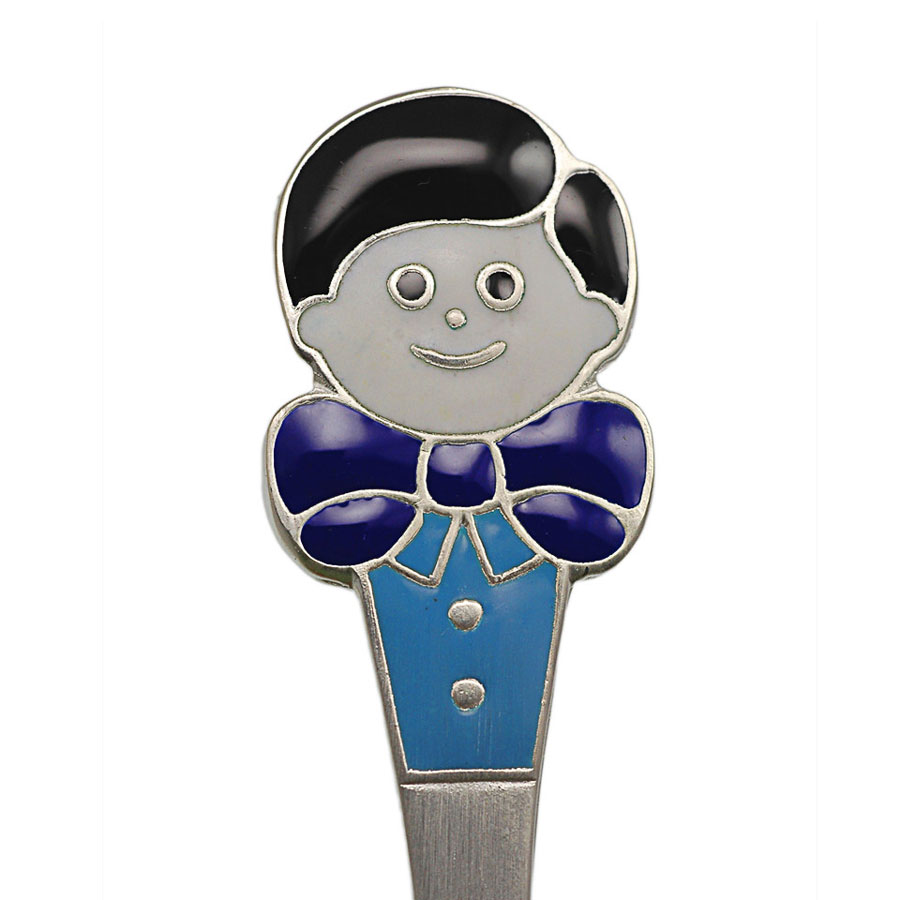 Baby Silver Spoons & Silver Tankards Silver baby spoon Boy with bow