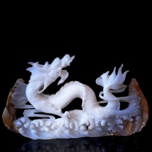 Blue chalcedony figurine "A Dragon"