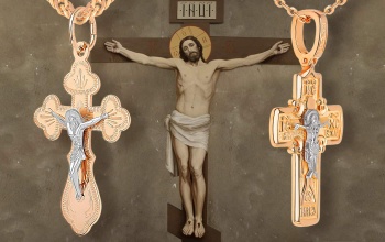 Распятие Иисуса и православные нательные золотые распятия