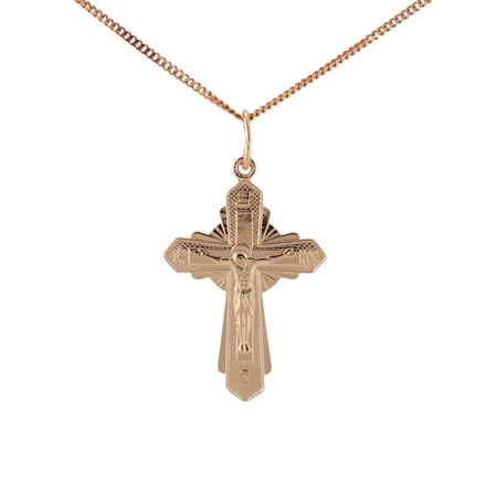 Pendantif Croix Orthodoxe en Or