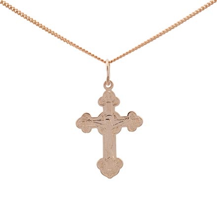 Rose gold new arrivals orthodox cross