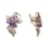 'Firebird' Earrings with Amethyst