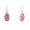 Coral Oval Earrings