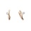 Solitaire CZ Kids' Leverback Earrings. 585 (14kt) Rose and Rose Gold