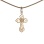 Laser-cut Pattern Orthodox Baptismal Cross. Certified 585 (14kt) Rose Gold