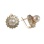Faberge style Grey Pearl and Diamond Earrings. Discontinued by manufacturer