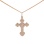 Serbian-style Orthodox Crucifix. Certified 585 (14kt) Rose Gold