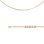 Diamond-cut Love-link Chain (0.5mm Wire). 585 (14kt) Solid Rose Gold