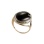 Black Onyx & CZ Gold Ring