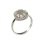 White Gold Round Party Ring from Russia