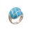 Statement Turquoise Ring, Karatoff Series. Hypoallergenic 925 Silver