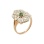 Faberge style emerald ring