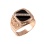 Black Onyx Diamond Signet Ring