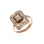 Rauh Topaz Ring With CZ