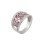 Oriental Style Pink Sapphire & Diamond Ring