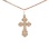 Russian Christening Cross. 585 (14kt) Rose Gold