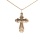 Armenian Style Gold Cross. Certified 585 (14kt) Rose Gold