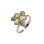 Floral Motif Citrine White Gold Ring