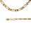 The weighty rose gold chain