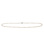 White Pearl Strand: 6.5-7mm Diameter. 14kt White Gold Clasp