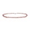 Pink Pearl Strand: 7-7.5mm. Clasp: 14kt White Gold