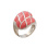 Coral Statement Silver Ring. Karatoff Series. Hypoallergenic 925 Silver