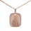 Icon Pendant 'The Holy Apostle Andrew'. Certified 585 (14kt) Rose Gold