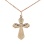 Orthodox Cross Pendant. Certified 585 (14kt) Rose Gold