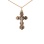 Orthodox Cross. 585 (14kt) Rose and White Gold