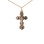 Orthodox Cross. 585 (14kt) Rose and White Gold