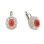 Halo Silver Earrings: A Coral