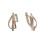 Pretty two-tone gold earrings