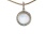 Mother-of-pearl & CZ Gold Pendant