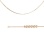 Diamond-cut Nonna-link Chain, Width 1.7mm. Solid 585 (14kt) Rose Gold