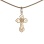 Laser-cut Pattern Orthodox Baptismal Cross. Certified 585 (14kt) Rose Gold