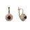 Burmese Ruby and Diamond Earrings. 585 (14kt) White Gold