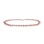 Pink Pearl Strand: 7-7.5mm. Clasp: 14kt White Gold