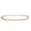 Champagne Pearl Strand: 7-7.5mm Diameter. 585 (14kt) White Gold Clasp