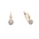 CZ Gold Earrings from Russia