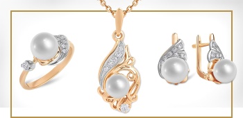 White Pearl Rose Gold Jewelry