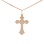 Orthodox Cross Pendant. 585 (14kt) Rose Gold. View 2